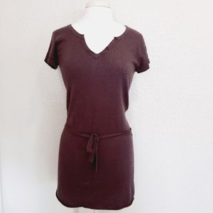 ⭐️5/5$20 Best Mountain Maroon Sweater Dress with Butterfly Mini Length